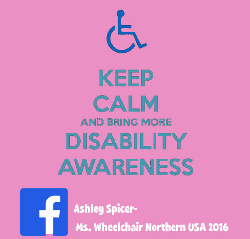 Keep Calm and bring more disability awareness shirt design - zoomed