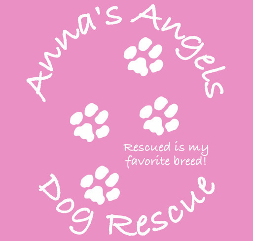 Anna's Angels Dog Rescue shirt design - zoomed