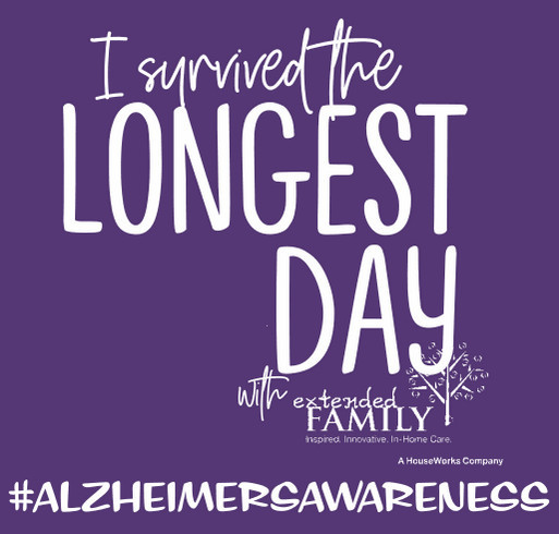Extended Family Alzheimer's Fundraiser shirt design - zoomed