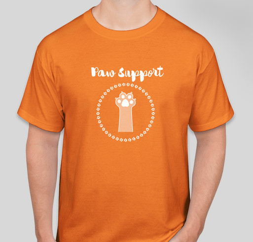 WCHS Paw Support Tees Fundraiser - unisex shirt design - front