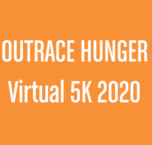 Outrace Hunger Virtual 5K shirt design - zoomed