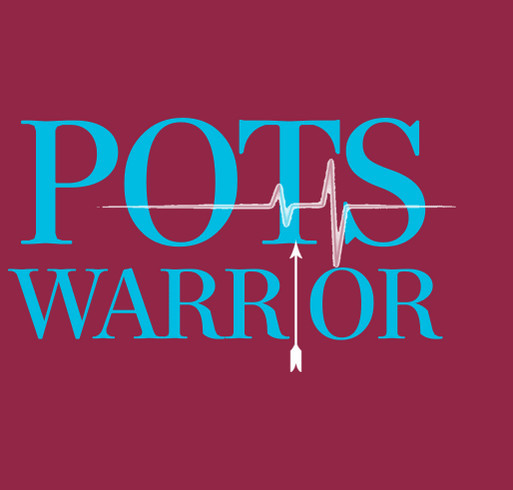 POTS Warrior- NeverGiveUp shirt design - zoomed