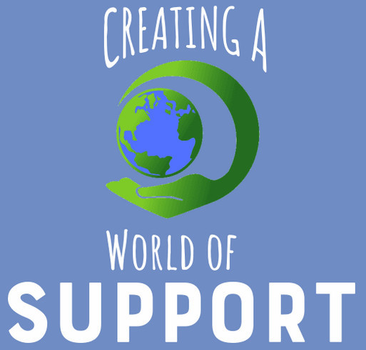 Creating a World of Support shirt design - zoomed
