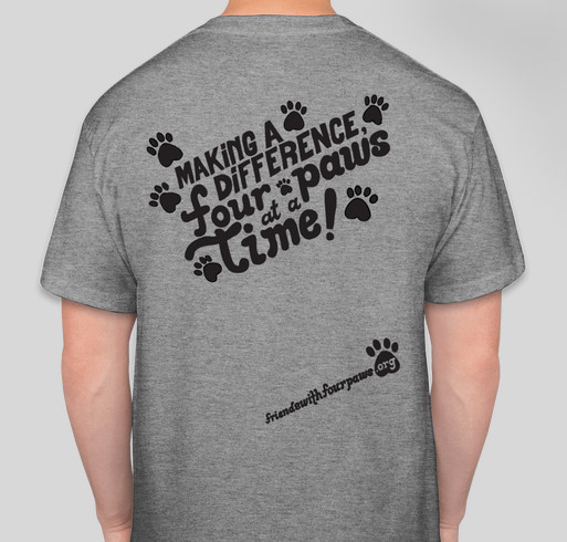 Friends With Four Paws Fundraiser - unisex shirt design - back