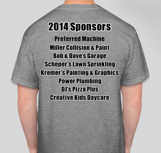 Miller Racing Fundraiser Fundraiser - unisex shirt design - back
