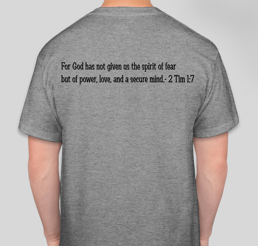 Run and Walk for Beth Fundraiser - unisex shirt design - back