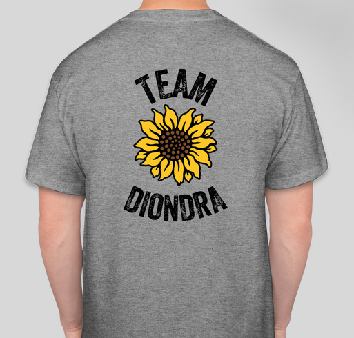 Team Diondra Fundraiser - unisex shirt design - back