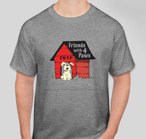 Friends With Four Paws Fundraiser - unisex shirt design - front