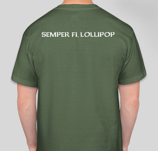 The Gage Crusade - Semper Fi, Lollipop Fundraiser - unisex shirt design - back