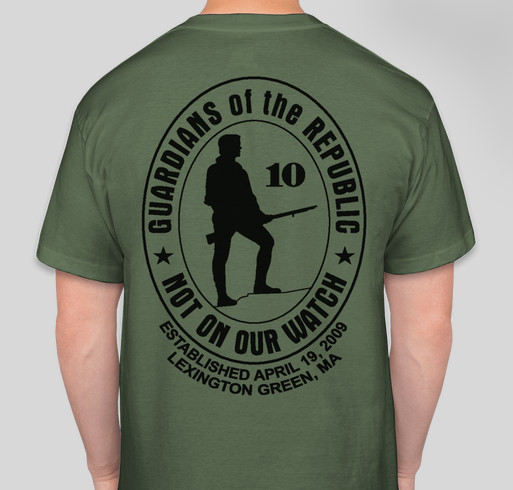 Indiana Oath Keepers T-Shirt Sale Fundraiser - unisex shirt design - back