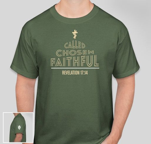 HCC The King's Men Called Chosen Faithful Fundraiser - unisex shirt design - front