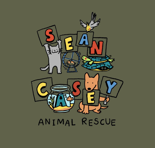 Sean Casey Animal Rescue shirt design - zoomed