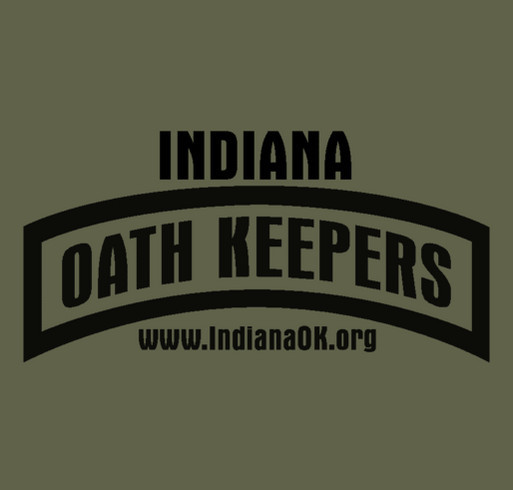 Indiana Oath Keepers T-Shirt Sale shirt design - zoomed