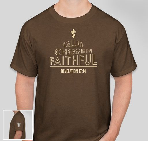HCC The King's Men Called Chosen Faithful Fundraiser - unisex shirt design - front