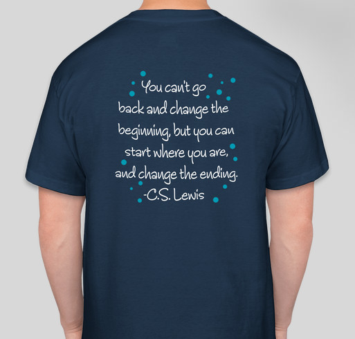 #jaelynnstrong t-shirtmale Fundraiser - unisex shirt design - back