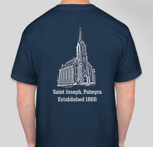 St. Joseph's Sesquicentennial T-Shirt Fundraiser - unisex shirt design - back