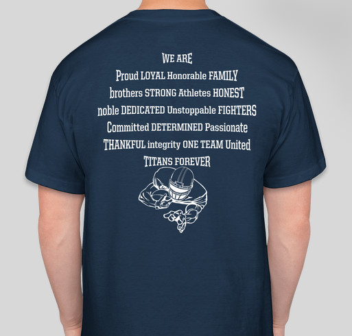 Twin Cities Titans Fundraiser 2015 Fundraiser - unisex shirt design - back