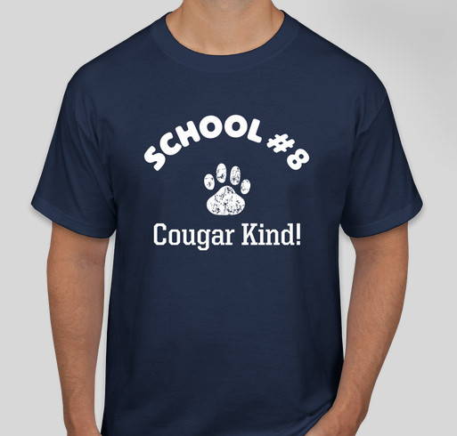 School #8 Spirit T-shirt Sale Fundraiser - unisex shirt design - front