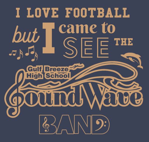 Gulf Breeze Band Boosters shirt design - zoomed