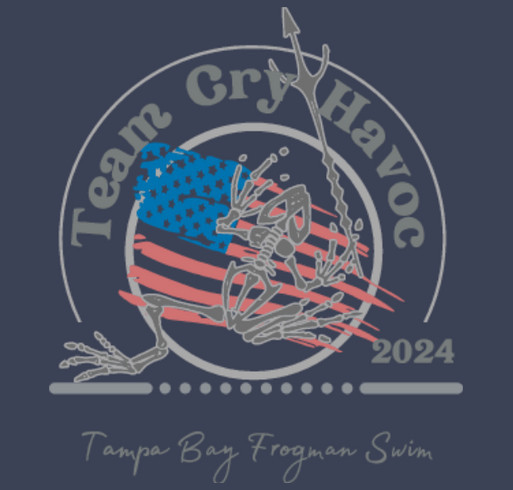 Team Cry Havoc Tampa Bay Frogman Swim shirt design - zoomed