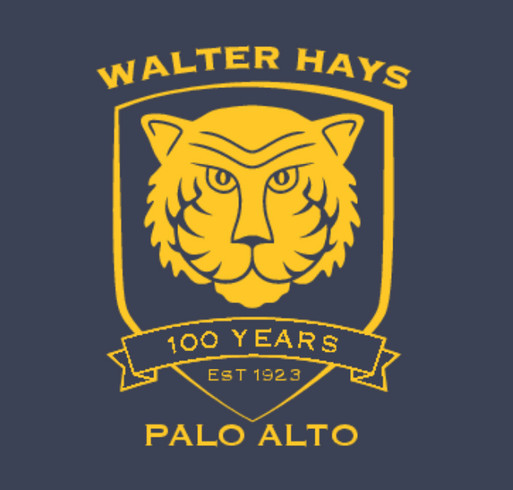 Walter Hays Elementary School Centennial Fundraiser shirt design - zoomed