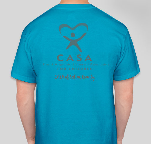 T-Shirts for CASA Fundraiser - unisex shirt design - back