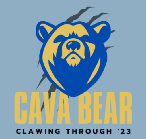 Clawing Through '23! CAVA Bear T-Shirt shirt design - zoomed