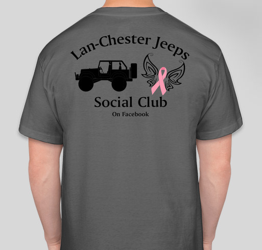 Lan-Chester Jeeps Social Club's Breast Cancer Awareness Campaign Fundraiser - unisex shirt design - back
