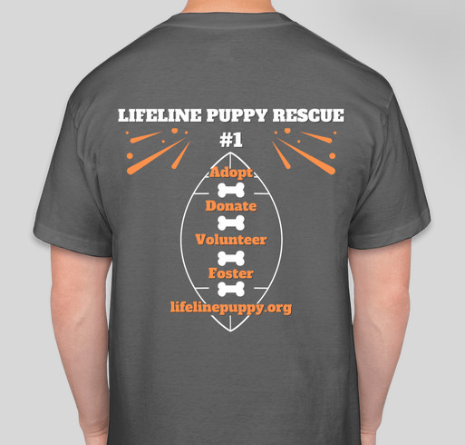 Puppy Bowl Fundraiser - unisex shirt design - back