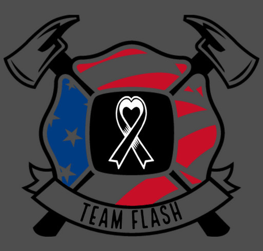 Team Flash vs. Cancer shirt design - zoomed