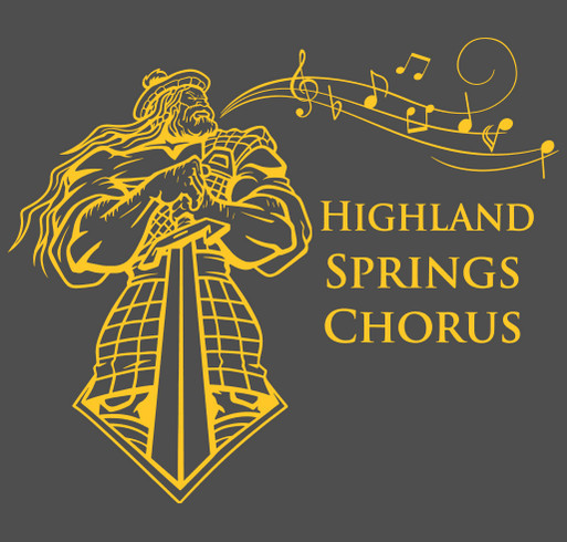 HSHS Chorus Shirt Fundraiser shirt design - zoomed