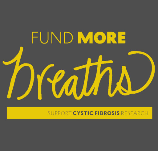 Fund More Breaths shirt design - zoomed