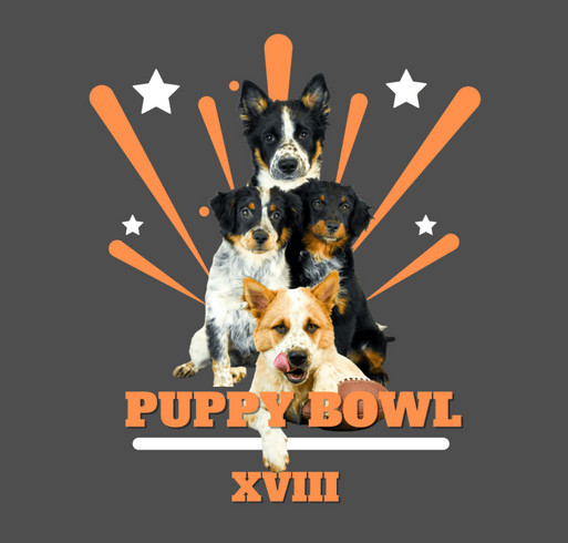 Puppy Bowl shirt design - zoomed
