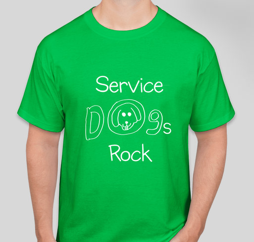 help dodge travel to get his service dog Fundraiser - unisex shirt design - front