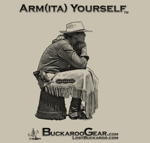 "Arm(ita) Yourself" for Operation Family Fund shirt design - zoomed