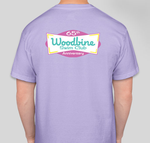 Woodbine's 65th birthday! Fundraiser - unisex shirt design - back