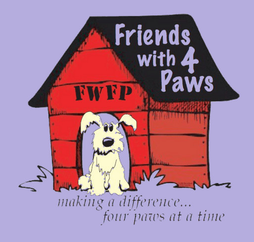 Friends With Four Paws shirt design - zoomed