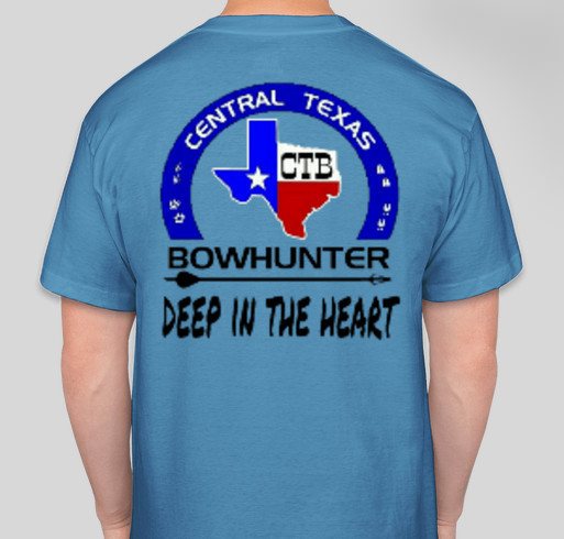 Central Texas Bowhunter/ K2 cooler giveaway Fundraiser - unisex shirt design - back