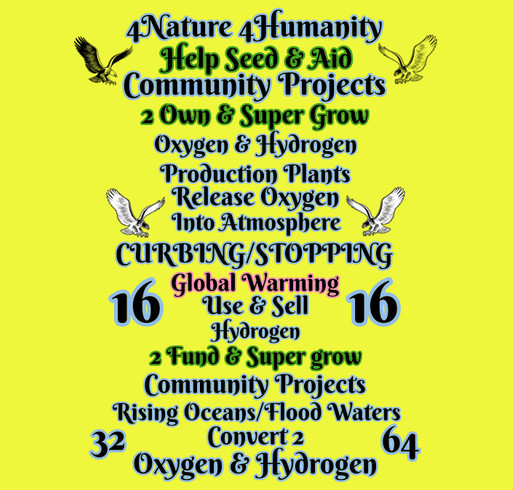 Seed fund Community Owned Oxygen & Hydrogen Production Plants, growing their own Community Projects shirt design - zoomed