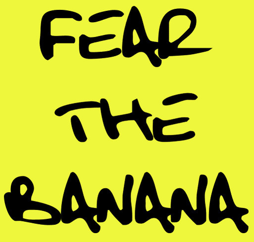 Team Banana shirt design - zoomed