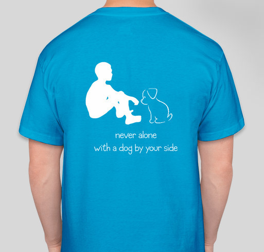 help dodge travel to get his service dog Fundraiser - unisex shirt design - back