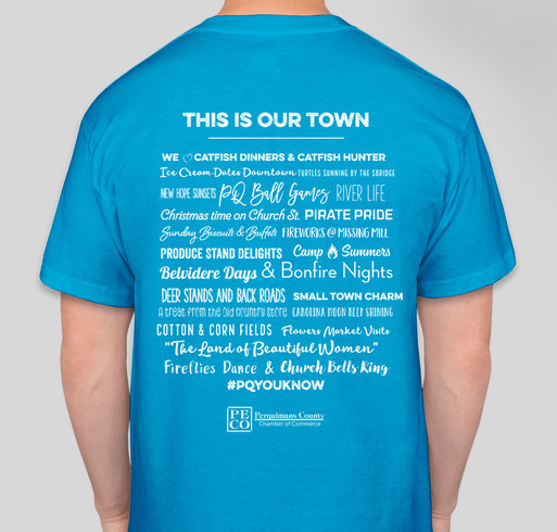 Perquimans Chamber of Commerce Valentines Shirt Fundraiser Fundraiser - unisex shirt design - back