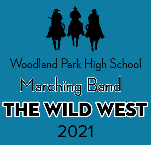 Woodland Park High School Marching Band shirt design - zoomed