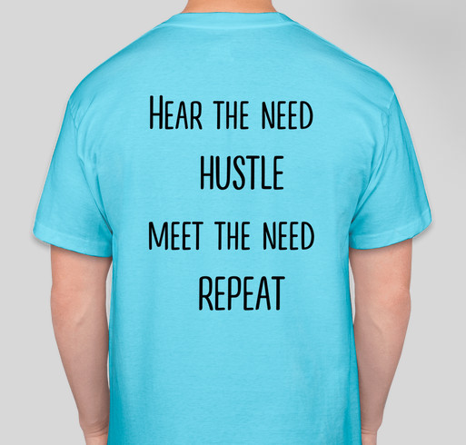Homeless Hustle Network Swag Fundraiser Fundraiser - unisex shirt design - back