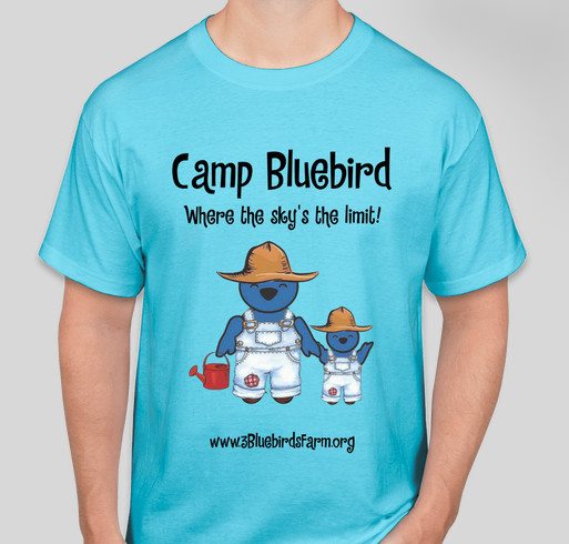 3 Bluebirds Farm Fundraiser - unisex shirt design - front
