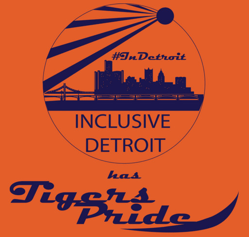 Inclusive Detroit: Tigers Pride T-shirt shirt design - zoomed