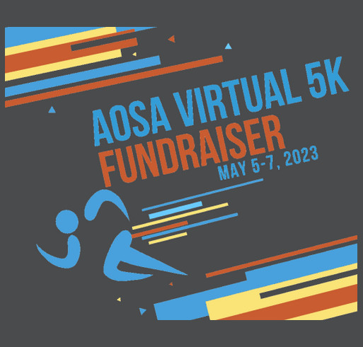 AOSA Virtual 5K shirt design - zoomed