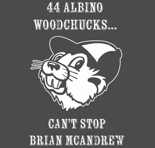 44 Albino woodchucks can't hold this guy down!! shirt design - zoomed