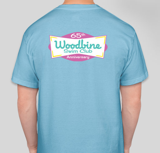 Woodbine's 65th birthday! Fundraiser - unisex shirt design - back