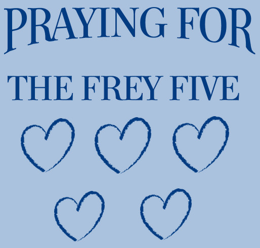 The Frey Five Fundraiser shirt design - zoomed